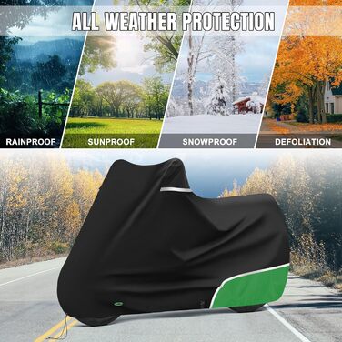 Водонепроникний чохол для мотоцикла Kawasaki Z650 / Z-серія, захисний зимовий тент з міцної тканини 420D Oxford, сіро-зелений