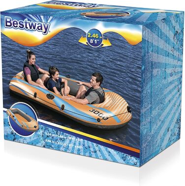 Надувний човен Bestway Kondor Elite 2000/3000 для однієї людини, міцні ручки, з'єднувальні клапани, різні розміри