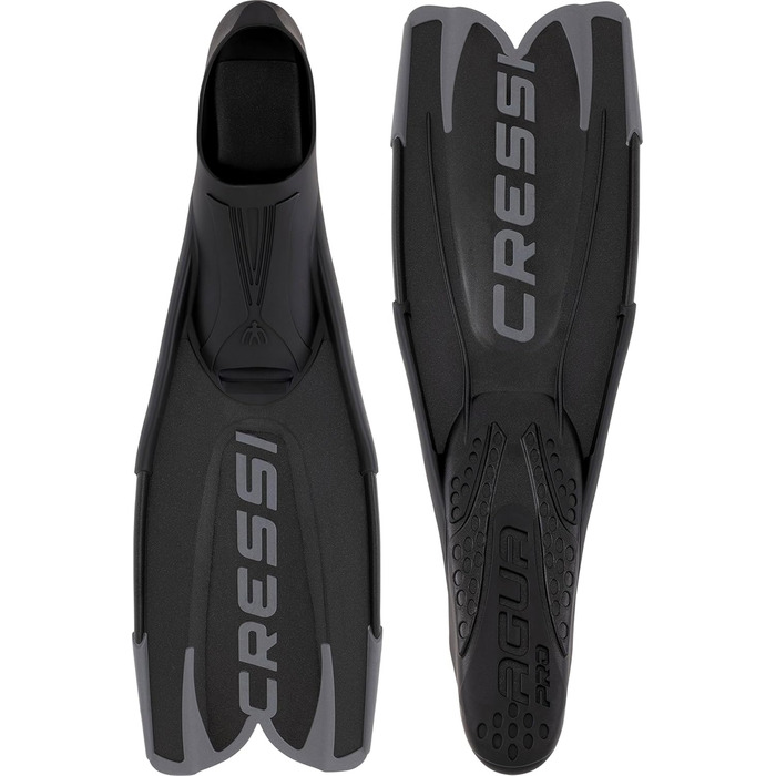 Ласти Cressi Agua Pro Vollfußflosse (40/41, Чорні) - професійні ласти для плавання та дайвінгу
