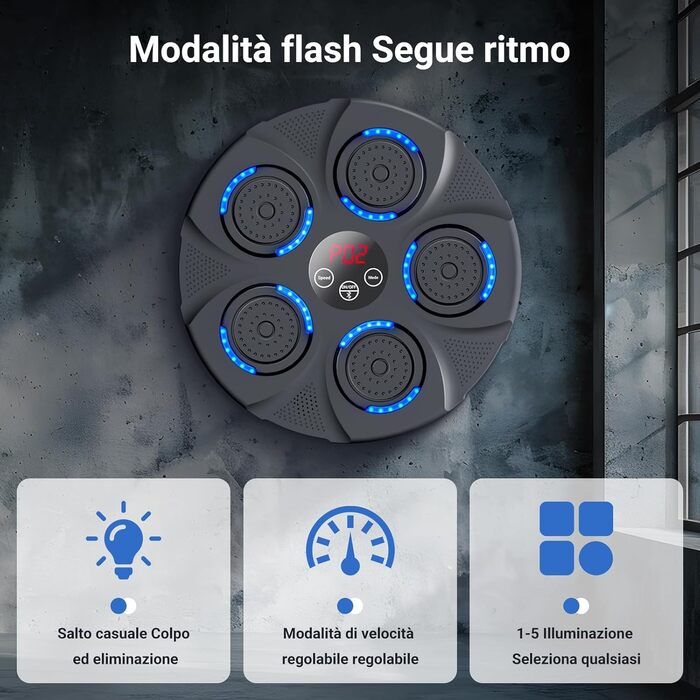 Боксерський тренажер NVKHG з музикою, портативний Bluetooth, для дорослих та дітей, з боксерськими рукавичками, обладнання для дому, офісу, фітнес-клубу XL