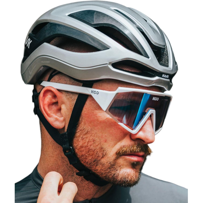 Велосипедний шолом Kask Elemento, сріблястий, розмір L (59-62 см)