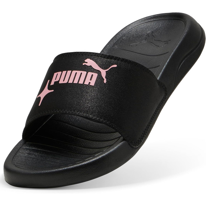 Жіночі шльопанці PUMA Popcat 20 Satin Princess, чорно-рожеві (40.5 EU)
