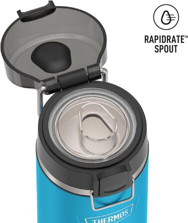 Термос-пляшка THERMOS ICON з поїлкою, 530 мл, темно-бірюзова, нержавіюча сталь, вакуумна ізоляція, з кришкою