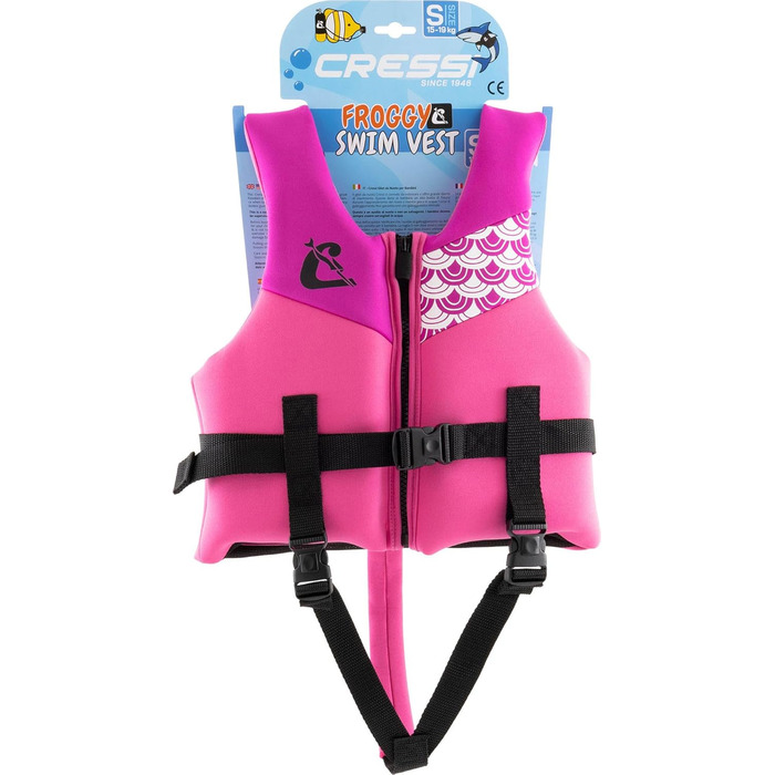 Жилет для плавання CRESSI Froggy Neoprene для дітей (Рожевий/Ліловий, M: 3-6 років)