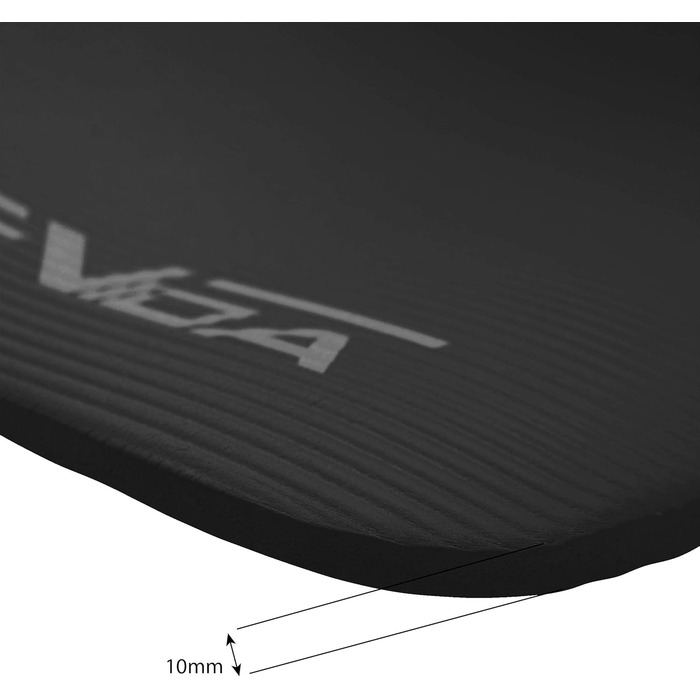 Килимок для йоги SportVida з нековзким покриттям, NBR, 180 x 60 x 1 см. Килимок для фітнесу, тренувань вдома, з ручкою для перенесення, 2 розміри, 6 кольорів (чорний, бірюзовий)