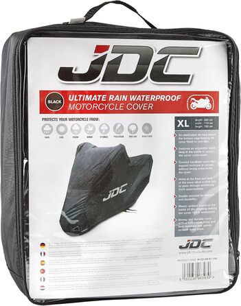 Водонепроникний чохол для мотоцикла JDC Ultimate RAIN XL – міцний, з м'яким підкладкою, стійкий до нагрівання, з герметичними швами