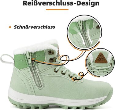 Дитячі зимові черевики Mishansha для хлопчиків та дівчаток, теплі, водонепроникні, снігоступи (32 EU, зелені)