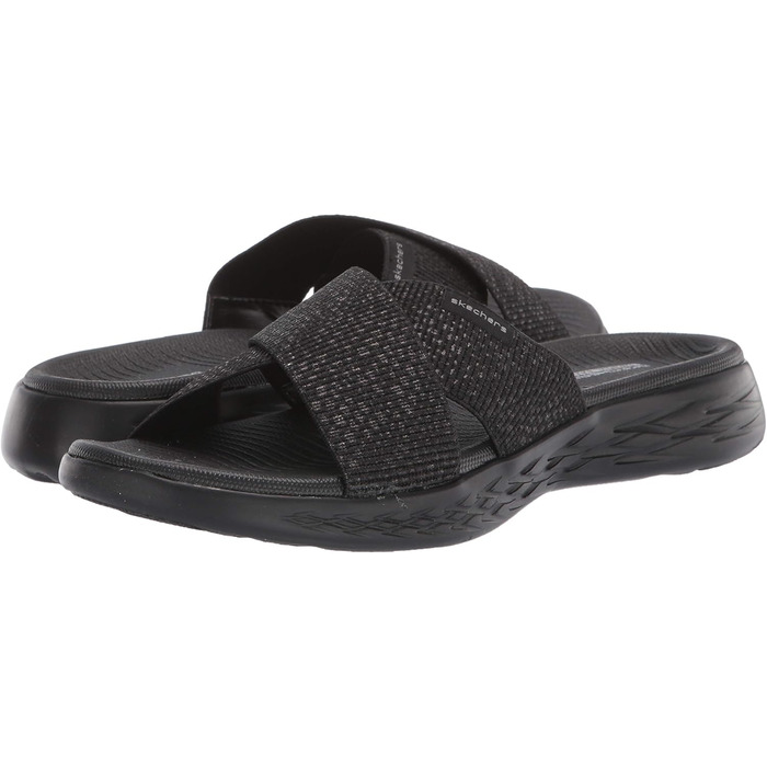 Зручні жіночі сандалії Skechers ON-The-GO 600 Dainty, чорного кольору, розмір 42 EU (широка колодка)