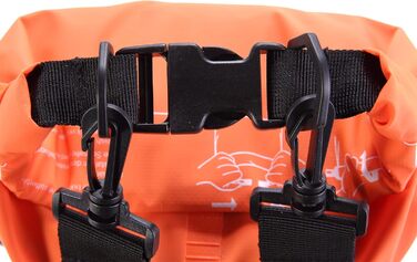 Водонепроникний мішок Cressi Dry Bag для дайвінгу, плавання, риболовлі, водних видів спорту та кемпінгу, оранжевий, 10 л