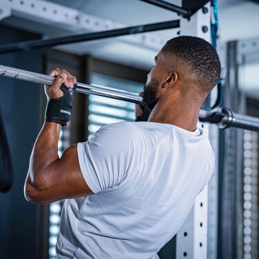 Навантажувальні рукавички для силових тренувань INOVATI: фітнес, бодібілдинг, хват, захист зап'ястя (чорний, M)