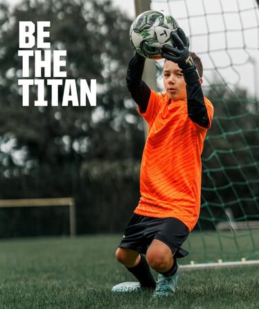 Воротарські рукавички T1TAN Rebel Junior для дітей 4-6 років, чорно-білі, розмір 4 (5-6 років)