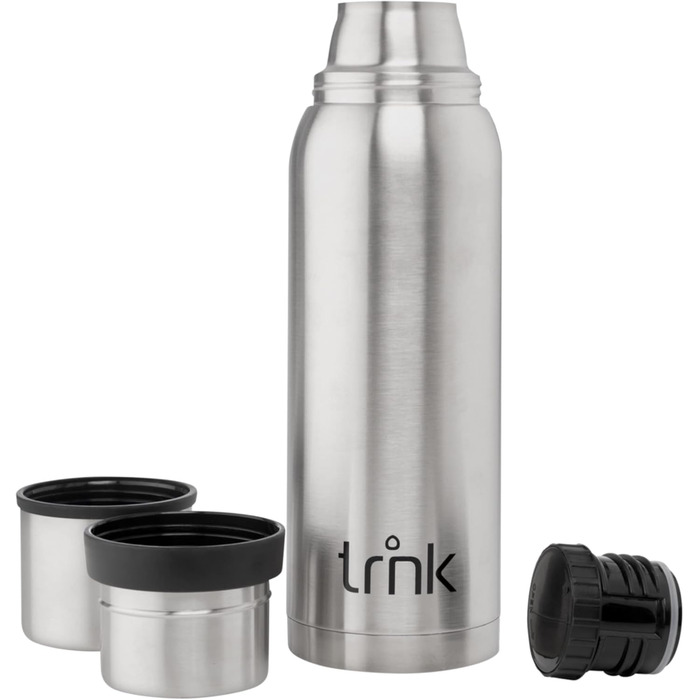 Термос trnk Outdoor Arktis 2, нержавіюча сталь, 1200 мл, BPA-free, 32 год гарячий, кришка з 2 чашками, для походів, можна мити в посудомийці