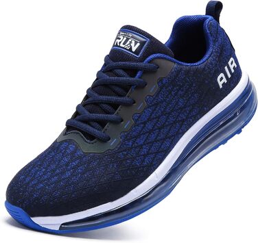 Кросівки для бігу Azooken: чоловічі та жіночі, для занять спортом, джогінгу, тенісу, бігу по вулицях, повсякденного носіння, активного відпочинку, фітнесу, трейлраннінгу. Розміри 36-47. Колір: білий, синій.