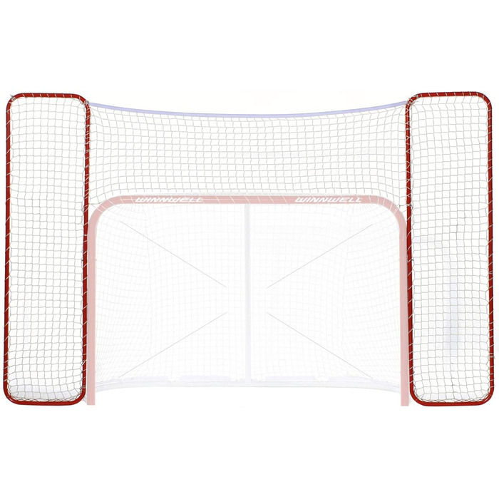Ворота для хокею Winnwell Heavy Duty Net - для гри в приміщенні та на вулиці - обладнання для хокейної тренування, сумісні з хокейними шайбами (додатковий захист 182.9 см)