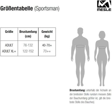 Жилет рятувальний MESLE Sportsman сірий для дорослих, 50N, універсальний для SUP, каное, вейкбордингу
