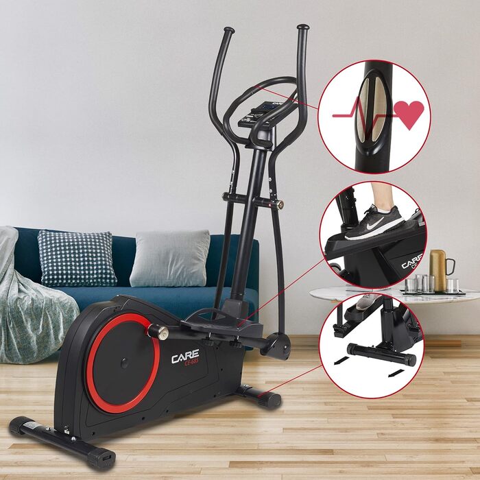 Еліптичний тренажер Care Fitness CE-685 з 24 програмами, моторизованим опором, LCD-дисплеєм і Bluetooth для Kinomap