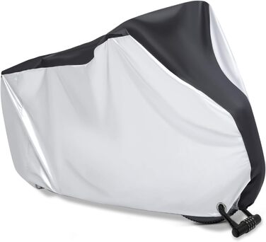 Захисний чохол для велосипеда MINVOO: водонепроникний, від сонця, пилу та вітру. Підходить для електровелосипедів. Срільно-чорний колір