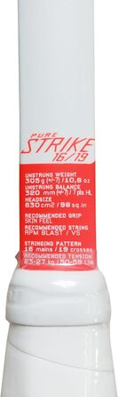 Тенісна ракетка Babolat Pure Strike 16/19, розмір 4