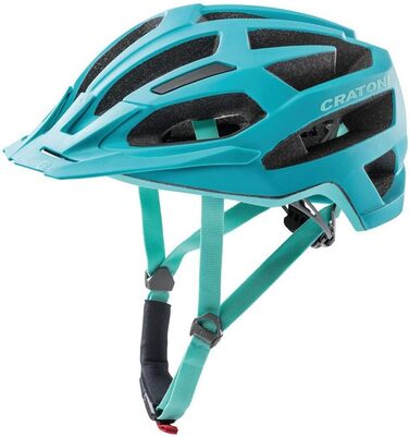 Велошолом Cratoni C-Flash MTB, розмір M/L (56-59 см), бірюзово-синій, матовий, 220 г