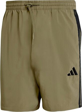 Чоловічі спортивні шорти adidas Performance Essentials Three Stripes (L Tall, Olive Green/Black)