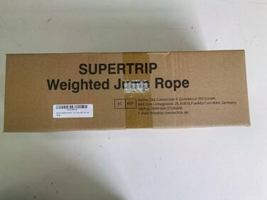 Стрибалка Supertrip Upgrade: Важкий скакальний трос для фітнесу, 2-ге покоління, 360° обертання, для тренування всього тіла, для жінок та чоловіків (3.21/3.38/3.41 кг)