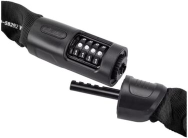 Замок ланцюговий ABUS 8808C - надійний велозамок з кодом, сталь, рівень безпеки 9