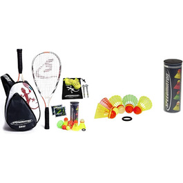 Професійний набір для кросмінтону Speedminton S900 з карбоновими ракетками, 5 м'ячами, полем та сумкою