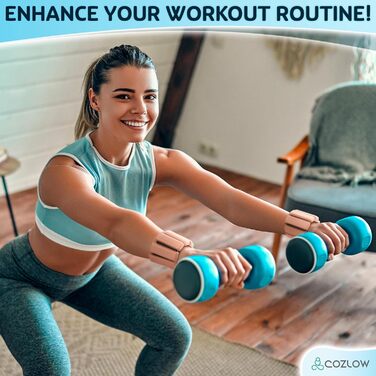 Гантелі для зап'ястя та кистей Cozlow, персикового кольору (набір 2 шт, по 0.45 кг кожна)