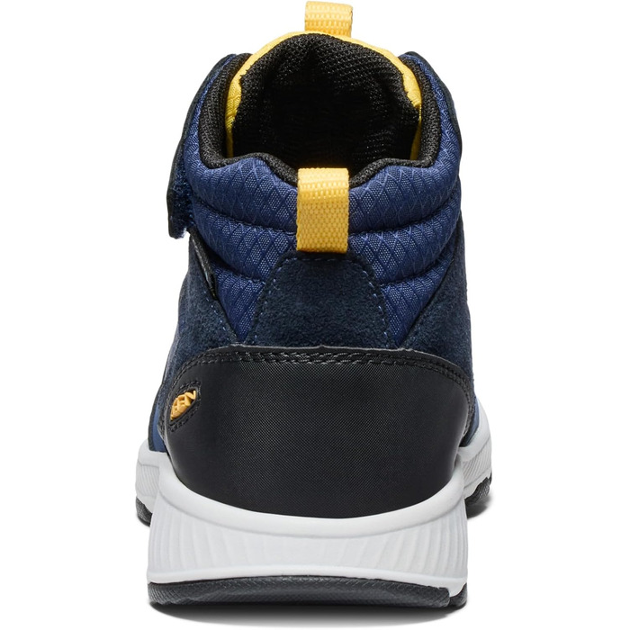 KEEN Skua Mid Waterproof - дитячі водонепроникні черевики для хайкінгу (25/26 EU, Navy/Yellow)
