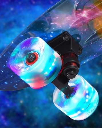 Класичний пенні-борд SUOTU (фішка) з RGB LED колесами — скейтборд, подарунок для дітей