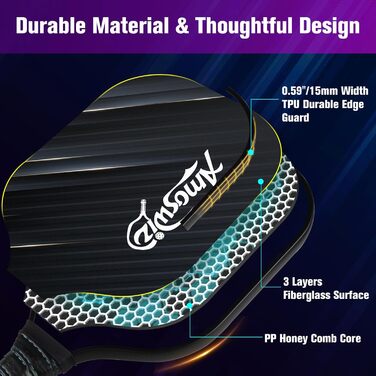 Набір для піклболу 4 шт: 2 ракетки, 4 м'ячі, рюкзак. Подарунок для дітей та дорослих