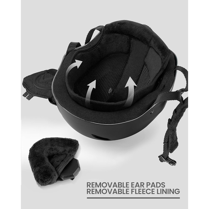 Шолом для лиж OutdoorMaster Kelvin PRO з маскою - комплект для чоловіків, жінок та юнаків, чорний, розмір M