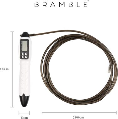 Скакалки Bramble 2 шт. з лічильником, цифровим дисплеєм та підрахунком калорій, швидкісні фітнес-скакалки з підшипниками для чоловіків і жінок