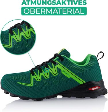 Туфлі для трекінгу та трейлраннінгу для жінок та чоловіків, дихаючі, розмір 38 EU, зелені