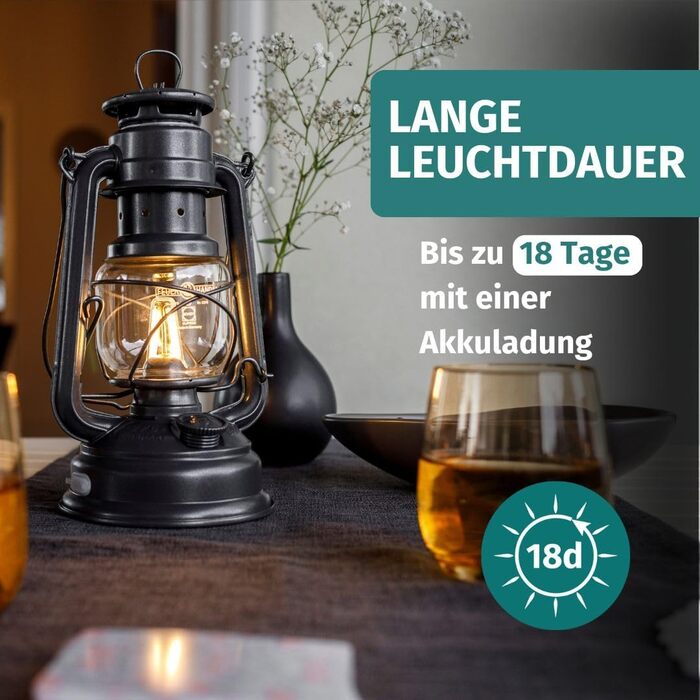 LED ліхтар Feuerhand Baby Special 276 Rosé - тепле світло, 18 днів роботи від акумулятора, Made in Germany