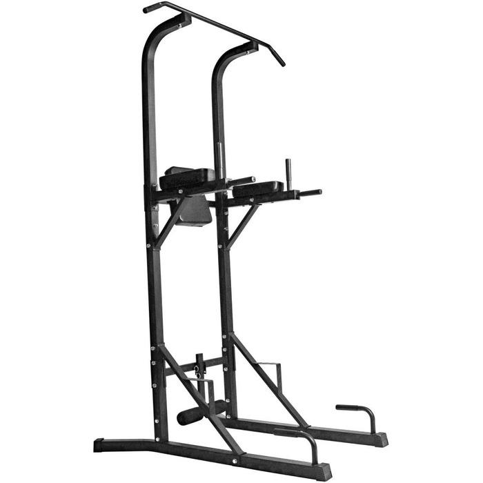 Power Tower GORILLA SPORTS® - турнік, бруси для віджимань, турнік, сталевий, чорний. Багатофункціональна станція для силових тренувань