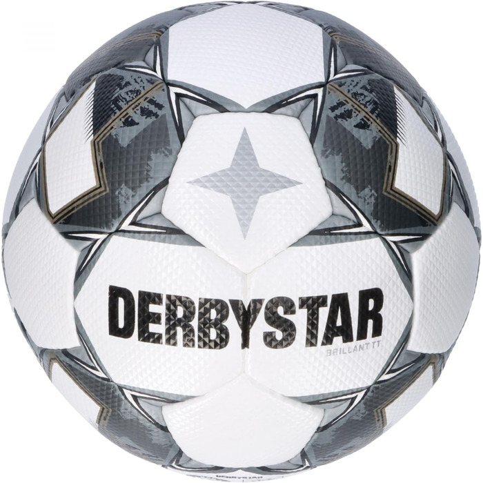 Футбольний м'яч Derbystar Brillant TT v24, біло-сріблястий, розмір 5