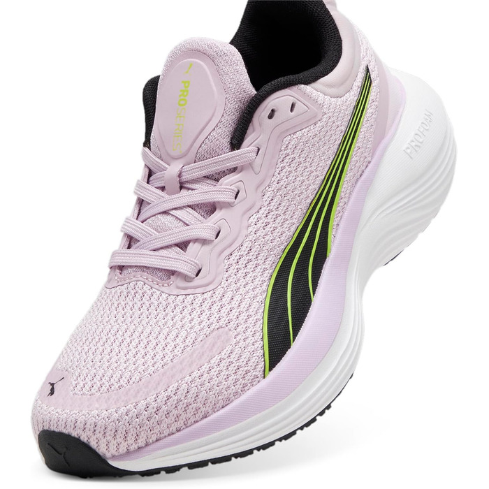 Дитячі кросівки PUMA Scend Profoam Jr - унісекс, 37 EU, Grape Mist/Puma Black/Lime Pow