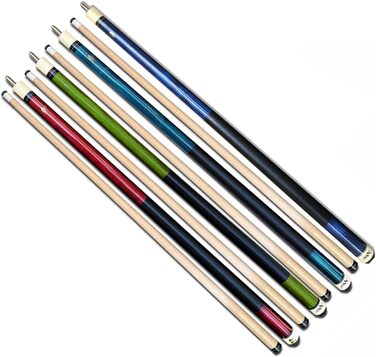 Набір з 4-х київ для більярду 'Tai ba cues', 58'', канадський клен, наконечник 13mm, вага 19oz-20oz, професійний