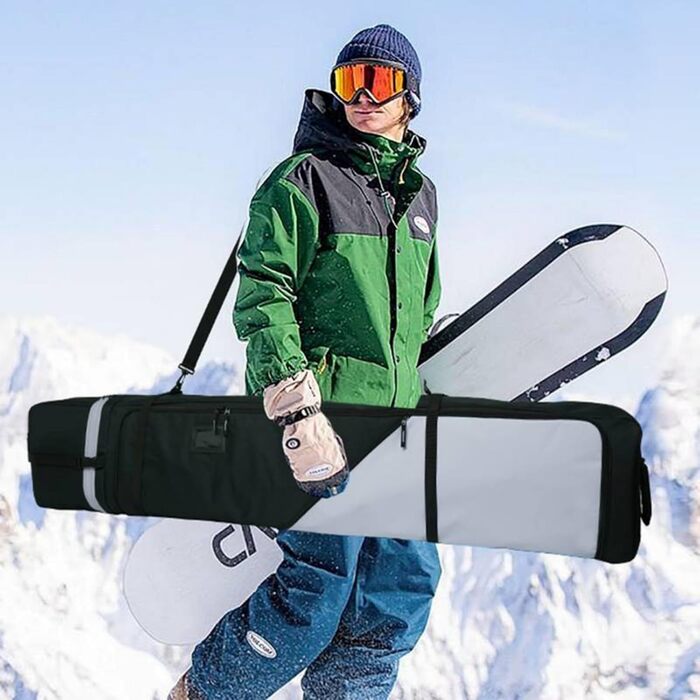 Чохол для сноуборду AUMTISC, водонепроникний, чорно-синій, для сноубордів 155-180 см