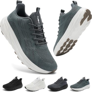 Кросівки для бігу та повсякденного носіння Unisex, бігові, спортивні, для фітнесу, білого (сіро-зеленого) кольору, розмір 41 EU