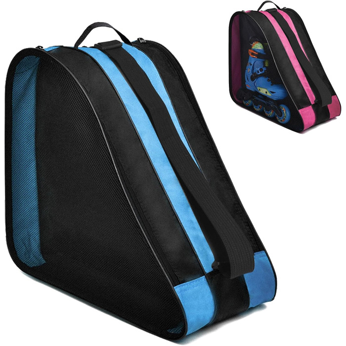 Сумка для роликів, ковзанів та скейтборду (блакитна) - дитяча сумка для спорту