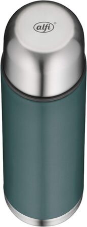 Термос alfi isoTherm Eco 750 мл, нержавіюча сталь, бірюзовий, з кришкою-чашкою, герметичний, тримає тепло 12 годин, холод 24 години, BPA-free