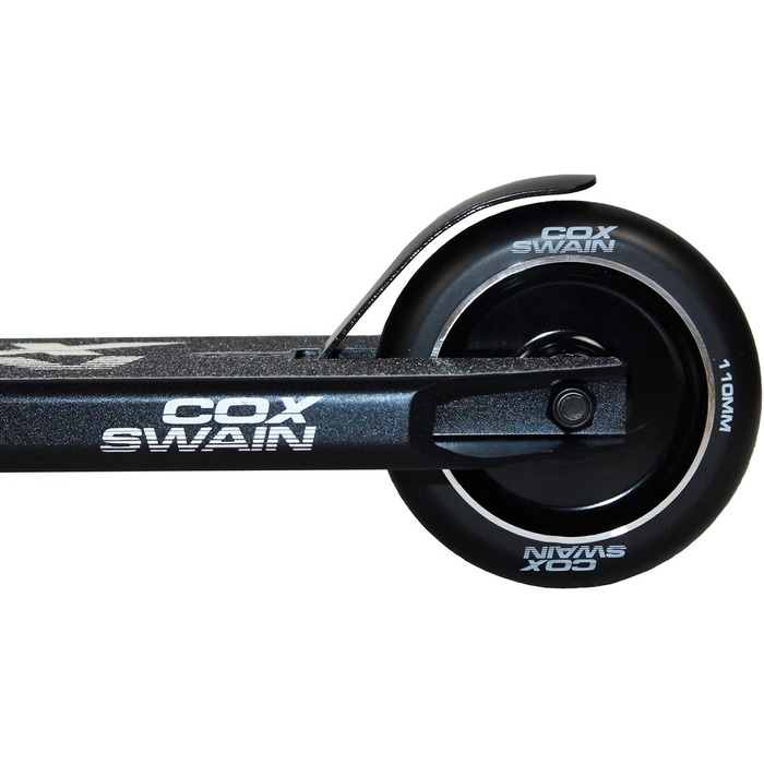 Трюковий самокат Cox Swain V-120 Pro, алюмінієвий, 110 мм колеса, ABEC-9, чорний