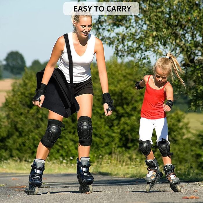 Чохол для роликових коліс, унісекс, з регульованим плечовим ременем, чорний. Підходить для жінок, чоловіків та дітей.