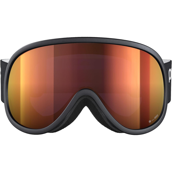 Унісекс лижна маска POC Retina Mid, чорна/помаранчева лінза, універсальний розмір