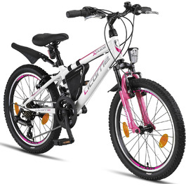 Гірський велосипед Licorne Bike Premium 20 дюймів, 18/21 швидкостей, для дівчат, хлопців, жінок і чоловіків