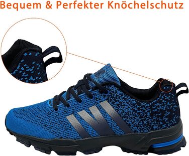 Кросівки спортивні чоловічі та жіночі для бігу та залу Sneaker сині (45 EU)