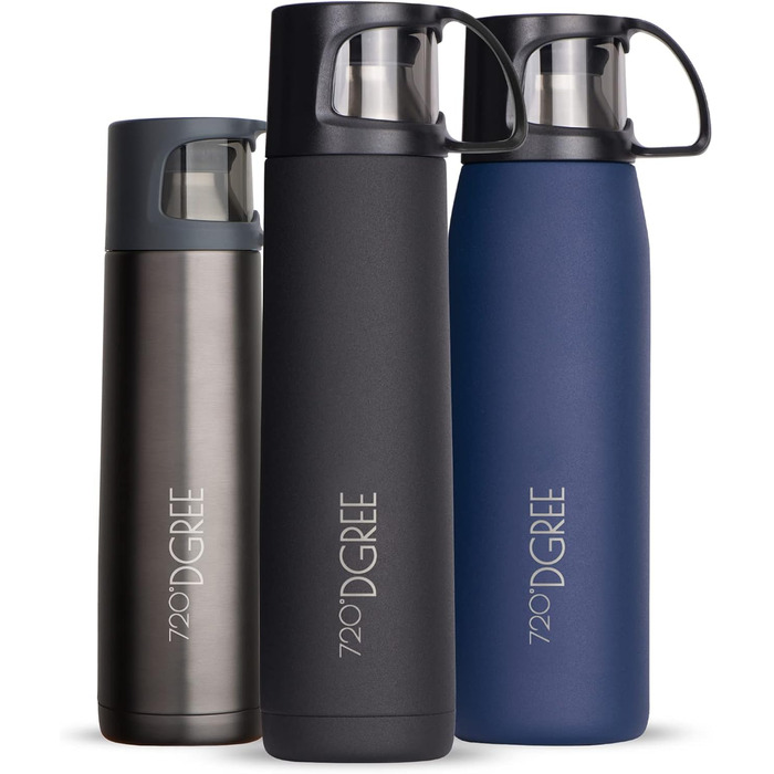 Пляшка для води 720°DGREE simplBottle 1 л, спортивна, герметична, BPA-free, для фітнесу, велоспорту, дітей, школи та офісу