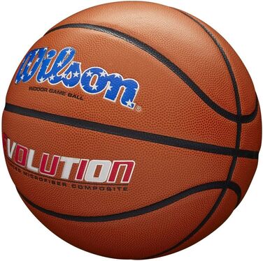 Баскетбольний м’яч Wilson Evolution, розмір 7, 29,5'', для гри, США